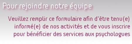 Rencontre psychologue gratuit